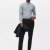 Pantaloni formali din sargă, croială slim