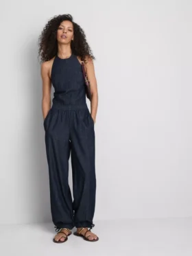 Pantaloni harem din denim cu conținut ridicat de bumbac de la Paula Echevarría
