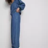Pantaloni harem din denim cu conținut ridicat de bumbac de la Paula Echevarría Pantaloni harem din denim cu conținut ridicat de bumbac de la Paula Echevarría