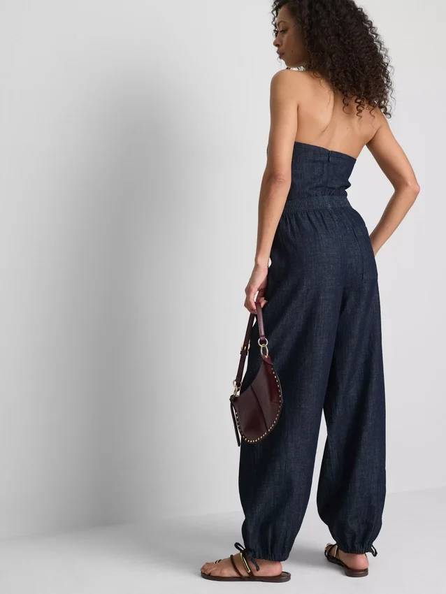 Pantaloni harem din denim cu conținut ridicat de bumbac de la Paula Echevarría Pantaloni harem din denim cu conținut ridicat de bumbac de la Paula Echevarría