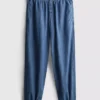 Pantaloni harem din denim cu conținut ridicat de bumbac de la Paula Echevarría Pantaloni harem din denim cu conținut ridicat de bumbac de la Paula Echevarría