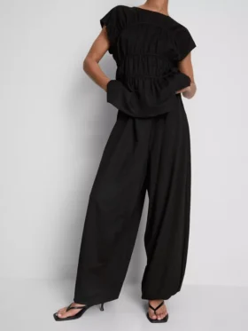 Pantaloni harem texturați