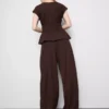 Pantaloni harem texturați Pantaloni harem texturați