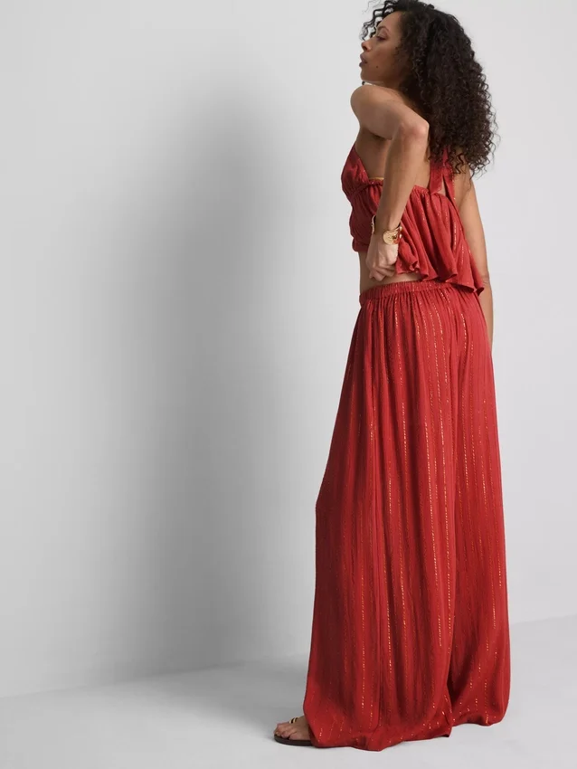 Pantaloni largi cu sclipici Paula Echevarría Pantaloni largi cu sclipici Paula Echevarría