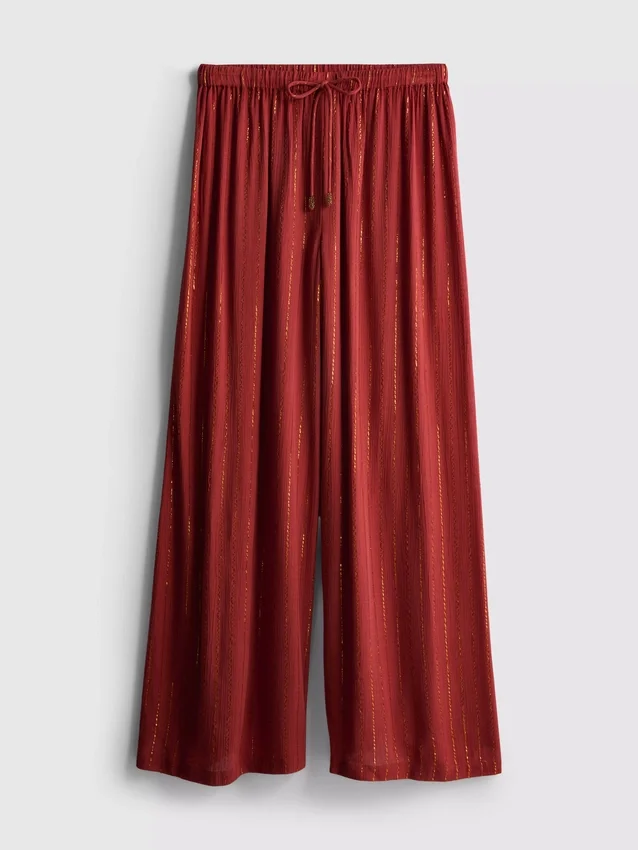 Pantaloni largi cu sclipici Paula Echevarría Pantaloni largi cu sclipici Paula Echevarría