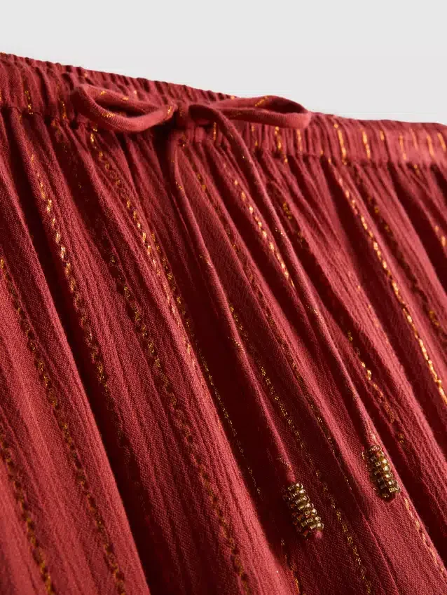Pantaloni largi cu sclipici Paula Echevarría Pantaloni largi cu sclipici Paula Echevarría