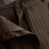 Pantaloni largi, cu textură și talie medie