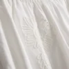 Pantaloni largi din bumbac brodați Pantaloni largi din bumbac brodați