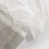 Pantaloni largi din bumbac brodați Pantaloni largi din bumbac brodați