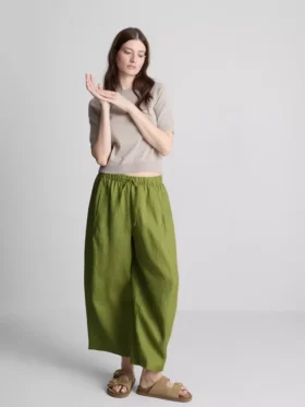 Pantaloni largi din in „The Edit“