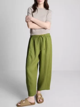 Pantaloni largi din in „The Edit“