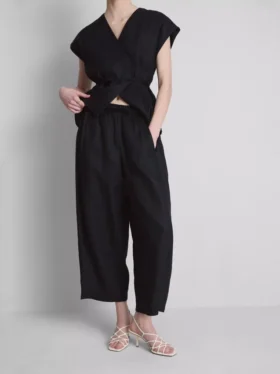 Pantaloni largi din in „The Edit“