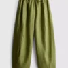 Pantaloni largi din in „The Edit“