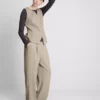 Pantaloni Lila cu croi drept Pantaloni Lila cu croi drept