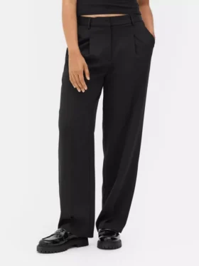 Pantaloni Lila cu croi drept