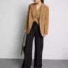 Pantaloni palazzo cu detaliu fundă Pantaloni palazzo cu detaliu fundă