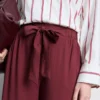 Pantaloni palazzo cu detaliu fundă Pantaloni palazzo cu detaliu fundă