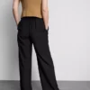 Pantaloni palazzo cu detaliu fundă Pantaloni palazzo cu detaliu fundă