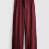 Pantaloni palazzo cu detaliu fundă Pantaloni palazzo cu detaliu fundă