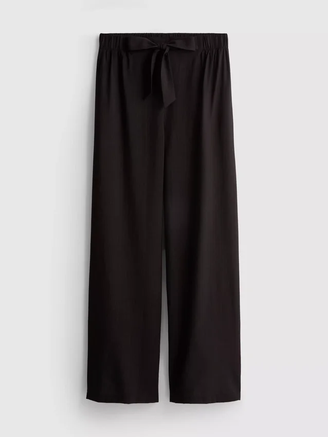 Pantaloni palazzo cu detaliu fundă Pantaloni palazzo cu detaliu fundă