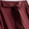 Pantaloni palazzo cu detaliu fundă Pantaloni palazzo cu detaliu fundă