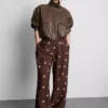 Pantaloni palazzo cu imprimeu Pantaloni palazzo cu imprimeu