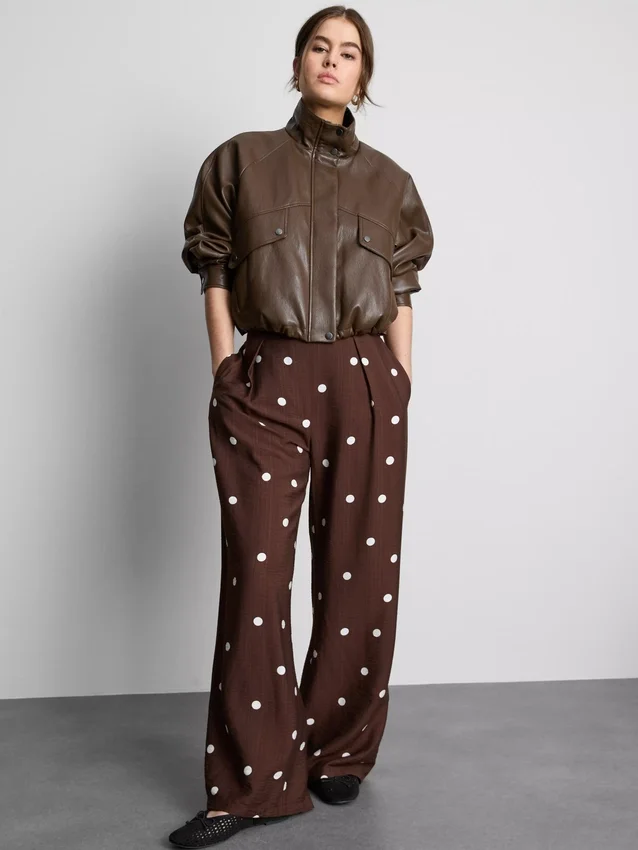 Pantaloni palazzo cu imprimeu Pantaloni palazzo cu imprimeu