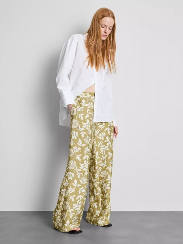 Pantaloni palazzo cu imprimeu Pantaloni palazzo cu imprimeu