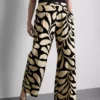 Pantaloni palazzo cu imprimeu