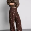 Pantaloni palazzo cu imprimeu Pantaloni palazzo cu imprimeu
