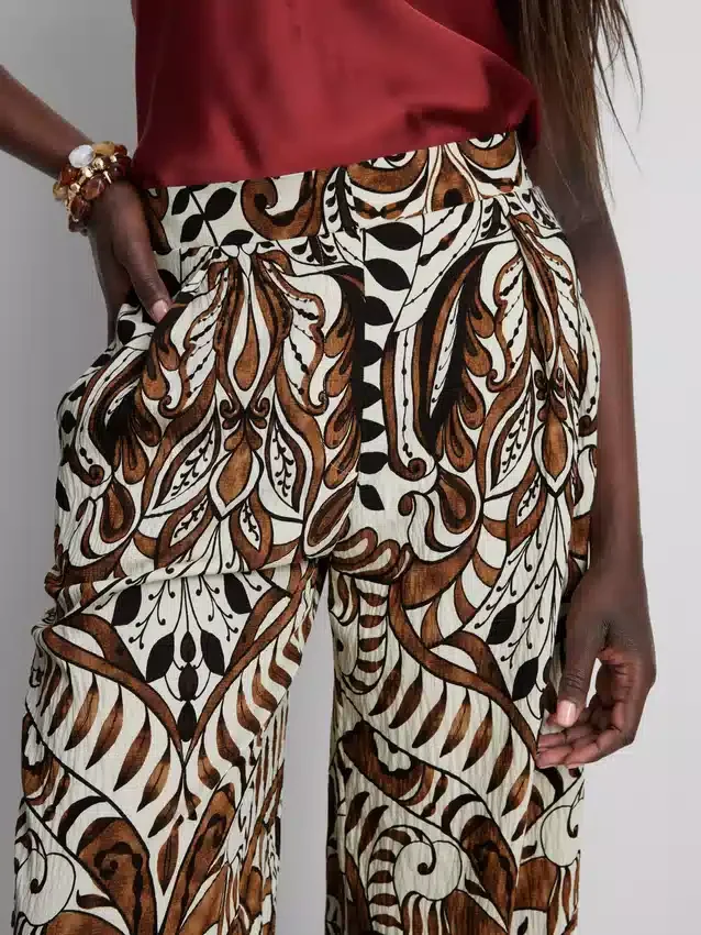 Pantaloni palazzo cu imprimeu Pantaloni palazzo cu imprimeu