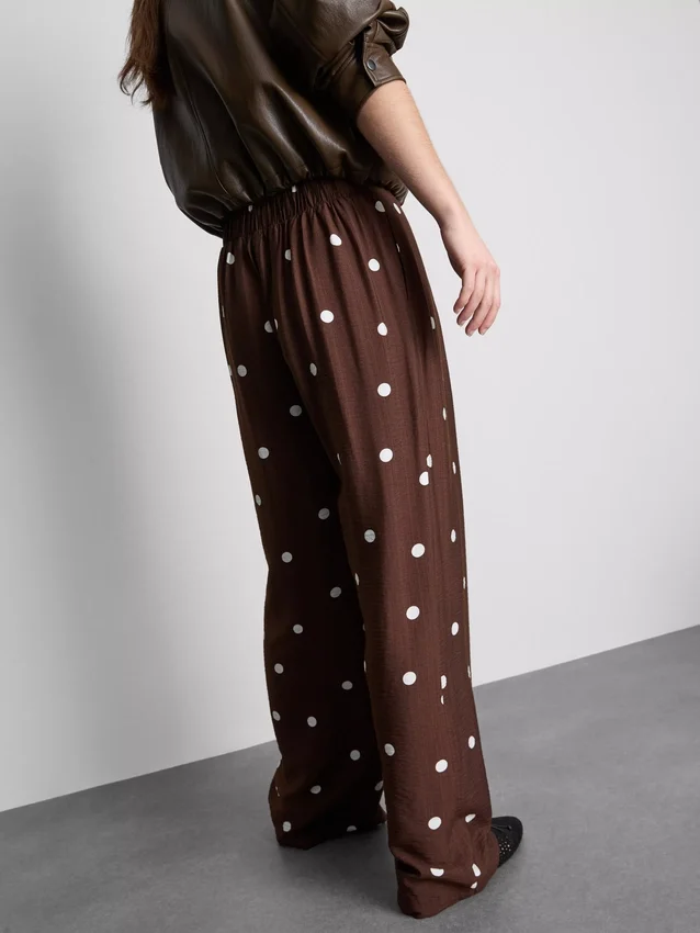 Pantaloni palazzo cu imprimeu Pantaloni palazzo cu imprimeu