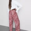 Pantaloni palazzo cu imprimeu Pantaloni palazzo cu imprimeu