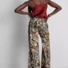 Pantaloni palazzo cu imprimeu Pantaloni palazzo cu imprimeu
