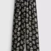 Pantaloni palazzo cu imprimeu