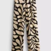 Pantaloni palazzo cu imprimeu