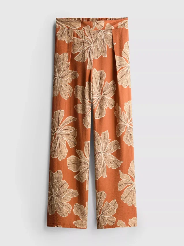 Pantaloni palazzo cu imprimeu Pantaloni palazzo cu imprimeu