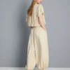 Pantaloni parașută cu talie înaltă