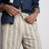 Pantaloni scurți bermuda cu dungi texturate Pantaloni scurți bermuda cu dungi texturate