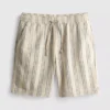 Pantaloni scurți bermuda cu dungi texturate Pantaloni scurți bermuda cu dungi texturate