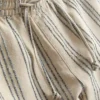 Pantaloni scurți bermuda cu dungi texturate Pantaloni scurți bermuda cu dungi texturate