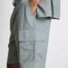 Pantaloni scurți cargo din amestec de in Pantaloni scurți cargo din amestec de in