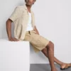 Pantaloni scurți cargo din amestec de in Pantaloni scurți cargo din amestec de in