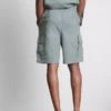 Pantaloni scurți cargo din amestec de in Pantaloni scurți cargo din amestec de in