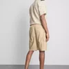 Pantaloni scurți cargo din amestec de in Pantaloni scurți cargo din amestec de in