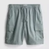 Pantaloni scurți cargo din amestec de in Pantaloni scurți cargo din amestec de in