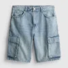 Pantaloni scurți cargo din denim Pantaloni scurți cargo din denim