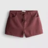Pantaloni scurți casual din bumbac cu șnur și mărgele Pantaloni scurți casual din bumbac cu șnur și mărgele