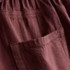 Pantaloni scurți casual din bumbac cu șnur și mărgele Pantaloni scurți casual din bumbac cu șnur și mărgele