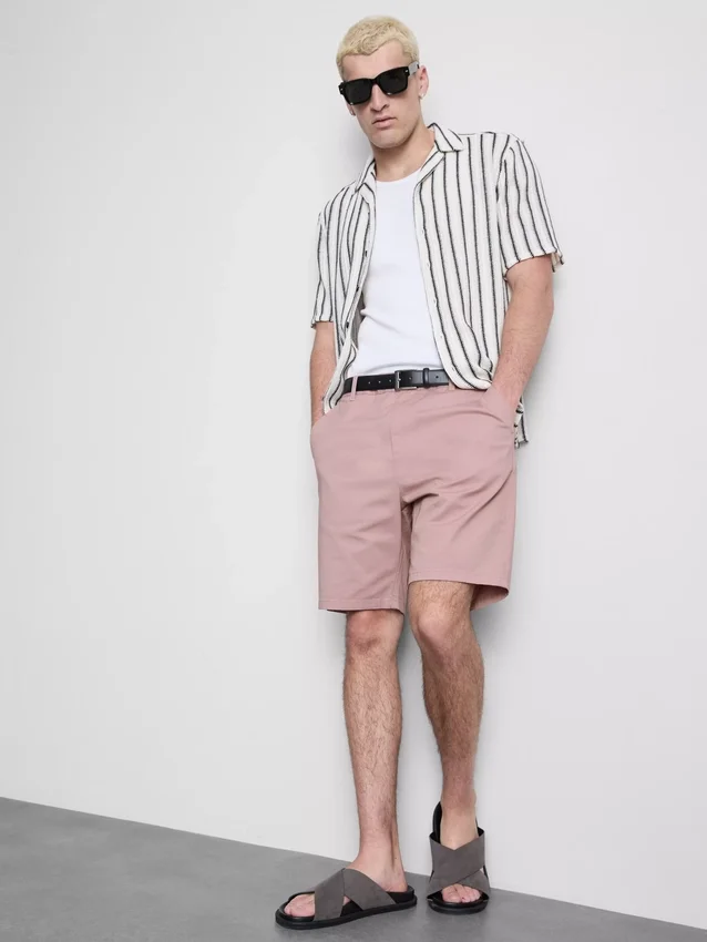 Pantaloni scurți chino cu conținut ridicat de bumbac Pantaloni scurți chino cu conținut ridicat de bumbac